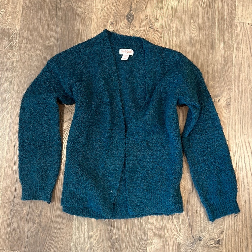 Girls Cardigan Open Front Sweater
